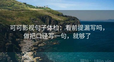 可可影视句子体检：看前提漏写吗，做把口径写一句，就够了